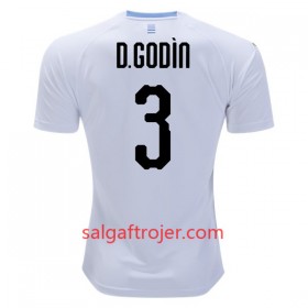 Uruguay Fodboldtrøjer D.Godin 3 Udebanesæt VM 2018